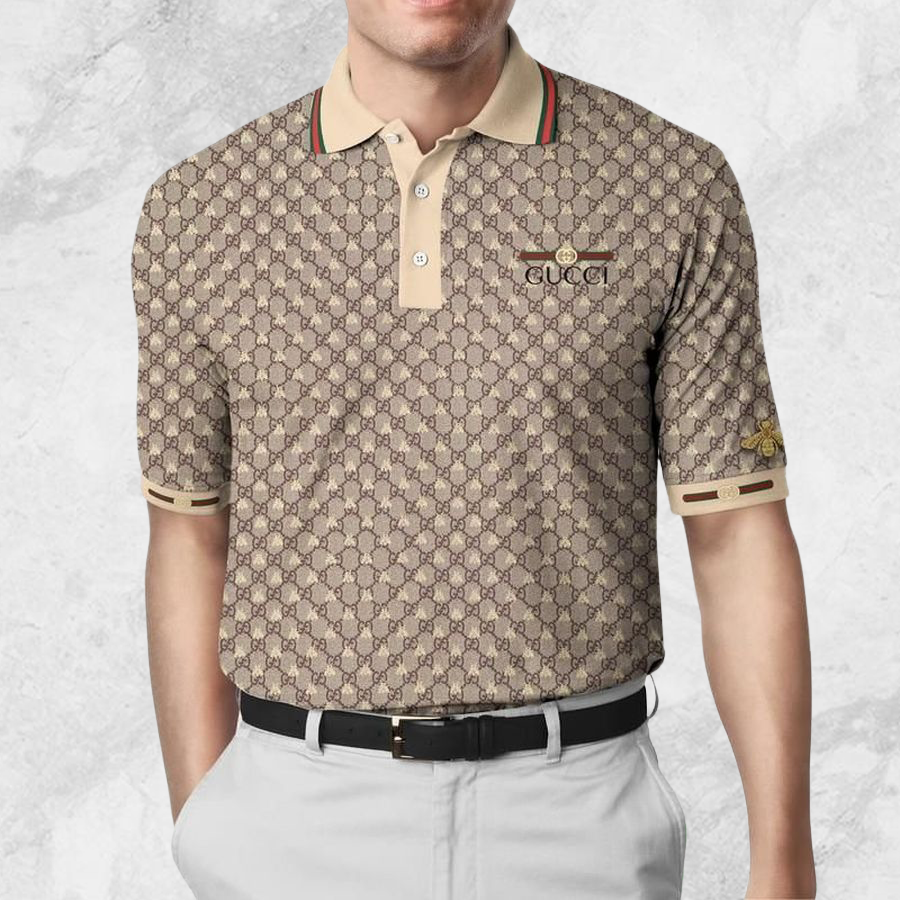 Limited Edition Gucci Crosslike Monogram Polo Shirt CSPL-D0004 – EVYmoda